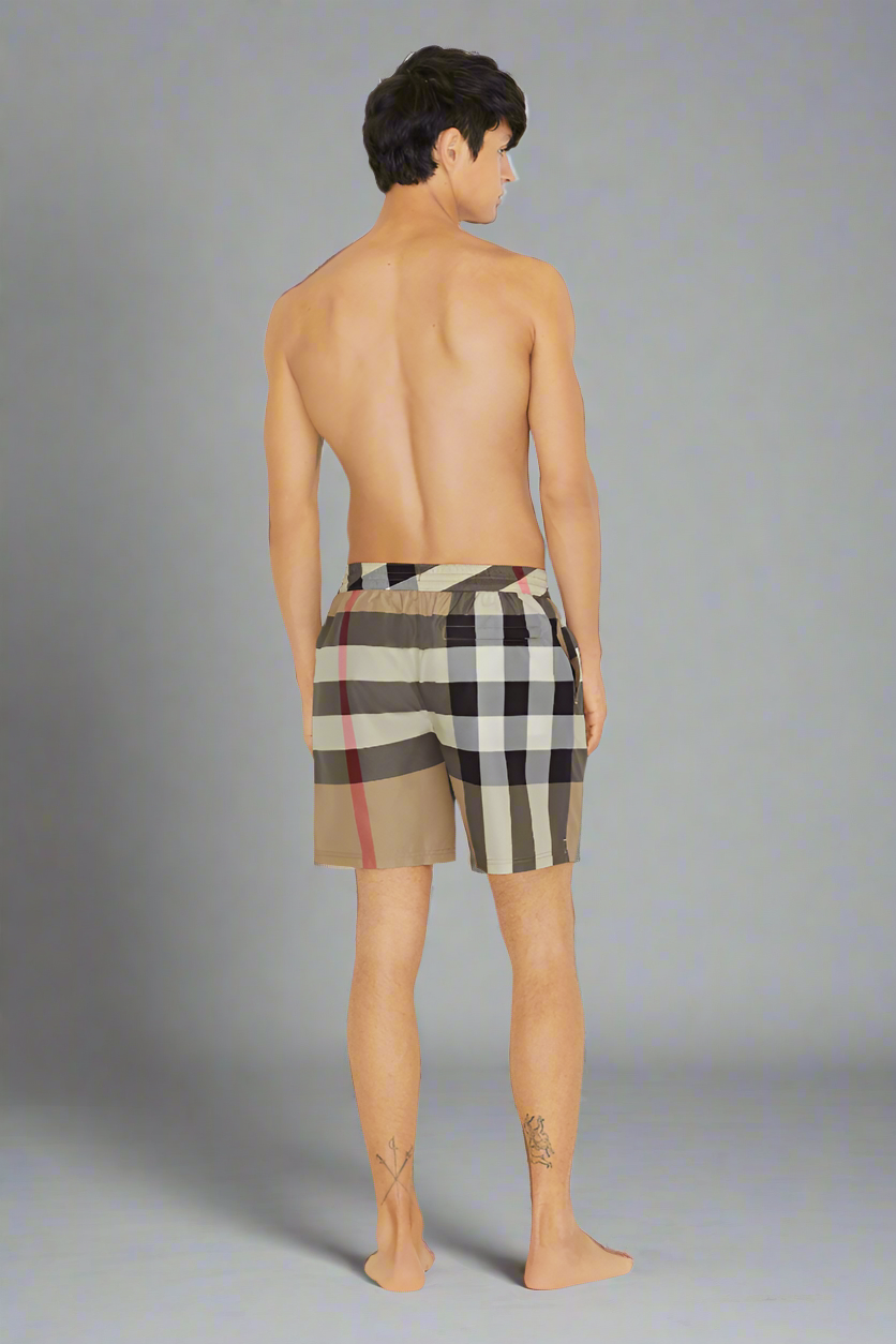 Check Swim Shorts