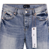 Slim Purple Jeans Washed Blue