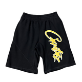Island Yellow Script Shorts