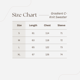 Gradient C-Knit Sweater