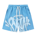 Graffiti Short Set Baby Blue