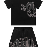 Graffiti Short Set Black