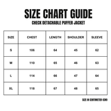 Check Detachable Puffer Jacket