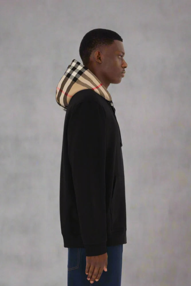 Check Zip Hoodie