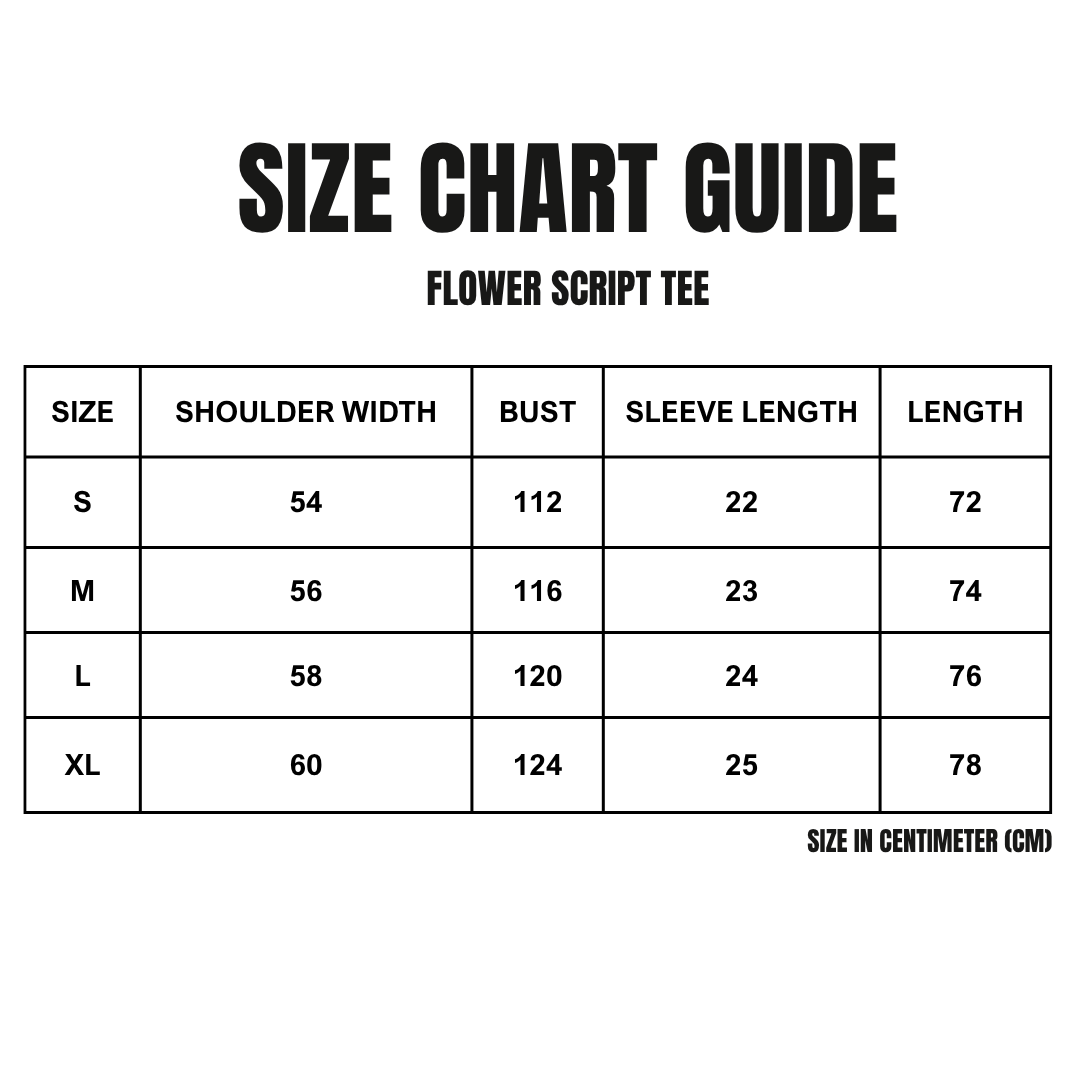 Flower Script Tee