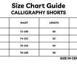 Calligraphy Shorts