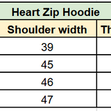 Heart Zip Hoodie